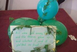 The parable of the sower 9th June Messy Church WEEDS
